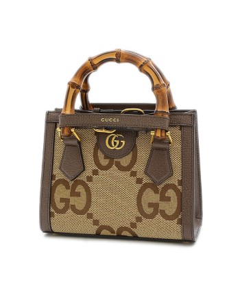 Gucci CanvasLeather HandbagShoulder Bag Beige Brown votre