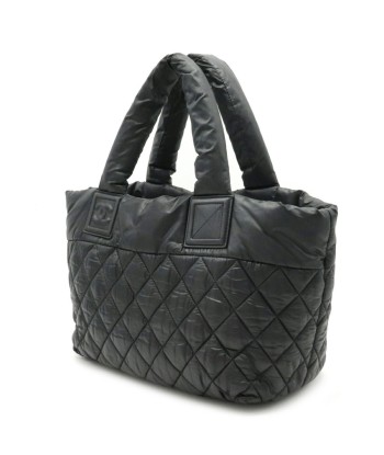 CHANEL Coco Cocoon Small Tote Bag Handbag Quilted Nylon Leather Black 8610 store