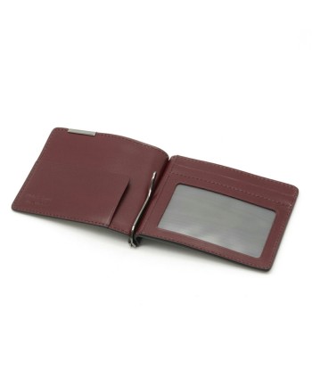 Salvatore Ferragamo Bi-fold wallet with money clip Bill leather dark gray de technologie