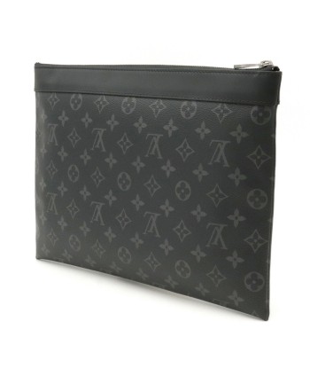 LOUIS VUITTON Monogram Eclipse Pochette Discovery Clutch Bag Second M62291 Par le système avancé 