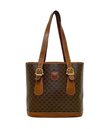 Celine Macadam Ec-14137 Womens PVCLeather HandbagTote Bag Brown la chaussure