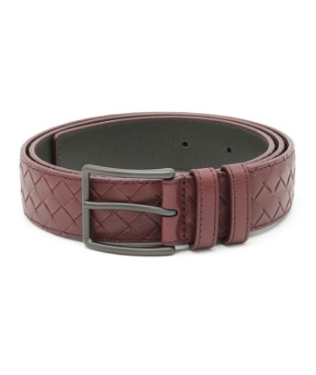 BOTTEGA VENETA Bottega Veneta Intrecciato Belt Leather Wine Red  105 35mm store