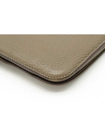 HERMES Hermes Dogon Duo GM Bi-fold wallet Togo Leather Etoop Greige  O engraved Dans la société mordern