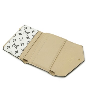 LOUIS VUITTON Monogram Giant Portofeuil Zoe Tri-Fold Leather Khaki Beige M67640 de la marque