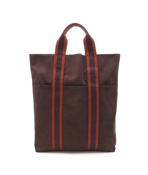 HERMES Hermes Fool To Kabas Tote Bag Handbag Canvas Bordeaux Brown Red en ligne