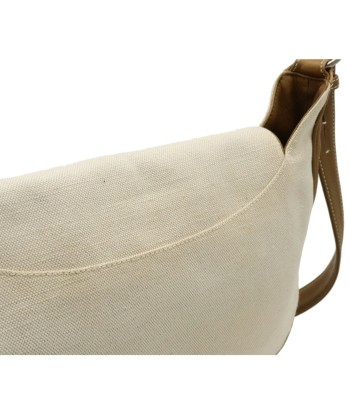 LOEWE Loewe Anagram Shoulder Bag Studs Canvas Leather Natural Khaki Brown 325.79.002 pas chere