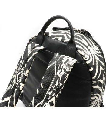 MCM Gram Backpack Rucksack Daypack Studs Zebra PVC Leather Black White MMK4SVG02BW001 Comparez plus de prix