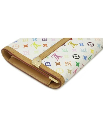 LOUIS VUITTON Monogram Multicolor Porto Tresor International Tri-Fold Wallet Bron White M92659 hantent personnes