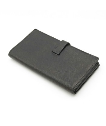 HERMES Hermes Bearnsfre Bi-fold wallet Goat leather Black  P engraved commande en ligne