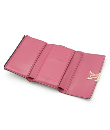 LOUIS VUITTON Louis Vuitton Portofeuil Capsine Tri-Fold Wallet Taurillon Leather Noir Hot Pink M62157 Comparez plus de prix