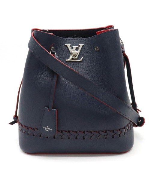 LOUIS VUITTON Louis Vuitton Rock Me Bucket Shoulder Bag Leather Marine Rouge Navy M54681 2023