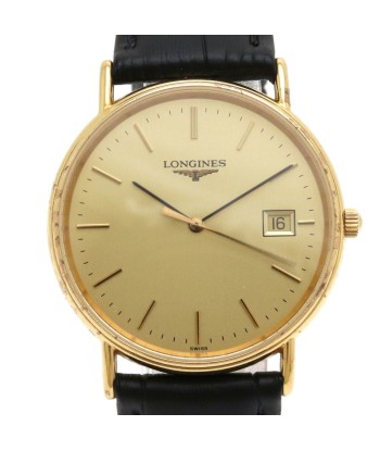 LONGINES Longines Grand Classic Date Gold Dial SS Leather Belt Mens Quartz Watch L4.636.2 l'évolution des habitudes 