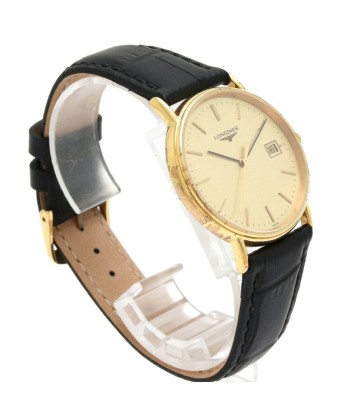 LONGINES Longines Grand Classic Date Gold Dial SS Leather Belt Mens Quartz Watch L4.636.2 l'évolution des habitudes 