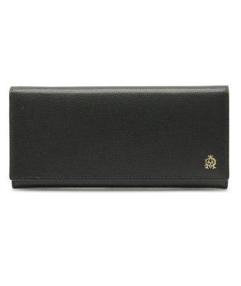 dunhill long wallet bi-fold leather black L2S810A le des métaux précieux