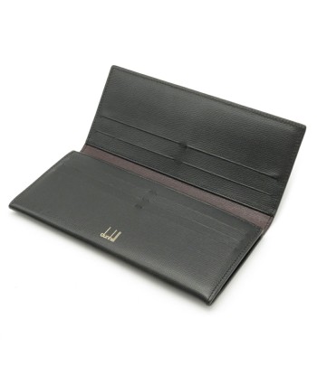 dunhill long wallet bi-fold leather black L2S810A le des métaux précieux