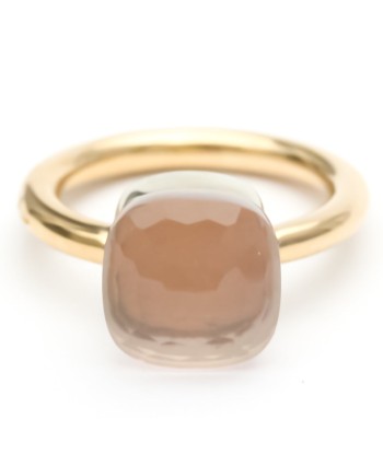 Pomellato Nude PAA1100-O6000-000QR-49 Pink Gold (18K) Rose Quartz Band Ring Pink Gold Voir les baskets