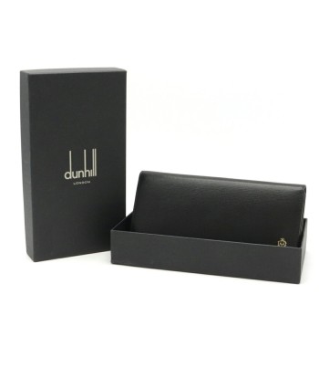 dunhill long wallet bi-fold leather black L2S810A le des métaux précieux