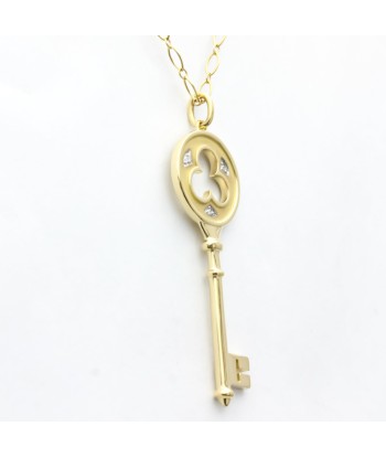 Tiffany Clover Key Necklace Yellow Gold (18K) Diamond Men,Women Fashion Pendant Necklace (Gold) Jusqu'à 80% De Réduction