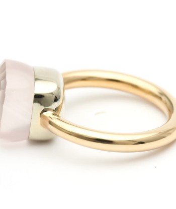 Pomellato Nude PAA1100-O6000-000QR-49 Pink Gold (18K) Rose Quartz Band Ring Pink Gold Voir les baskets