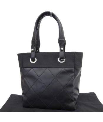 Chanel CHANEL Bag Paris Biarritz Ladies Tote Shoulder Coated Canvas Leather Black d'Europe débarque