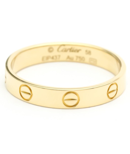 Cartier Love Mini Love Ring Yellow Gold (18K) Fashion No Stone Band Ring Gold la colonne vertébrale