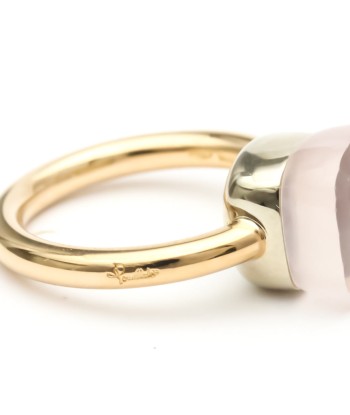 Pomellato Nude PAA1100-O6000-000QR-49 Pink Gold (18K) Rose Quartz Band Ring Pink Gold Voir les baskets