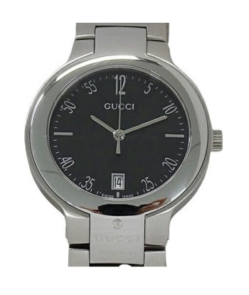 Gucci GUCCI Watch Mens Date Quartz Stainless SS 8900M Silver Black pas cher chine