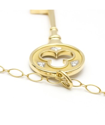 Tiffany Clover Key Necklace Yellow Gold (18K) Diamond Men,Women Fashion Pendant Necklace (Gold) Jusqu'à 80% De Réduction