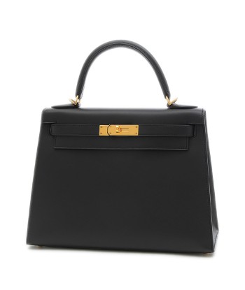 Hermes Kelly 28 Handbag Shoulder Bag Black de technologie