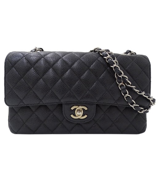 Chanel CHANEL Bag Matrasse 25 Ladies Shoulder Caviar Skin Black Double Chain Flap en stock