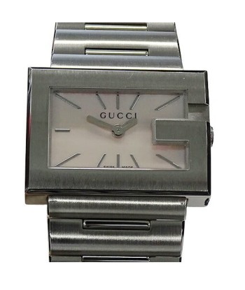 Gucci GUCCI Watch Ladies G Rectangle Shell Quartz 100L Stainless SS Silver votre