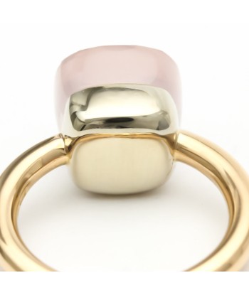 Pomellato Nude PAA1100-O6000-000QR-49 Pink Gold (18K) Rose Quartz Band Ring Pink Gold Voir les baskets