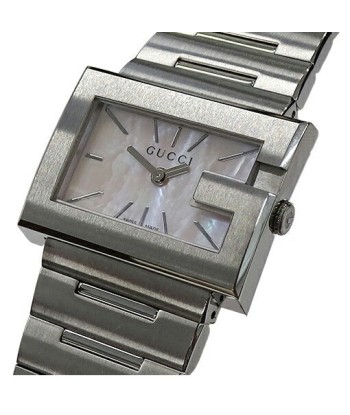 Gucci GUCCI Watch Ladies G Rectangle Shell Quartz 100L Stainless SS Silver votre