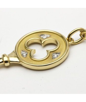 Tiffany Clover Key Necklace Yellow Gold (18K) Diamond Men,Women Fashion Pendant Necklace (Gold) Jusqu'à 80% De Réduction