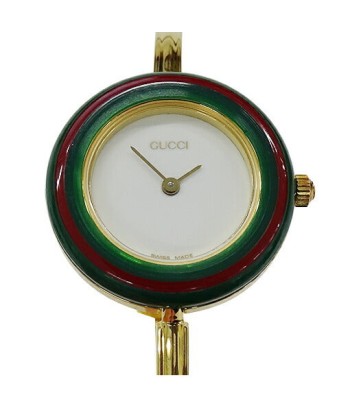 Gucci GUCCI Watch Ladies Change Bezel Quartz GP 11 / 12.2 12 Colors Bangle Gold Dans la société mordern