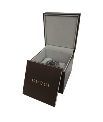 Gucci GUCCI Watch Mens G Timeless Date Quartz Stainless SS 126.2 Silver Black Shelly du meilleur 