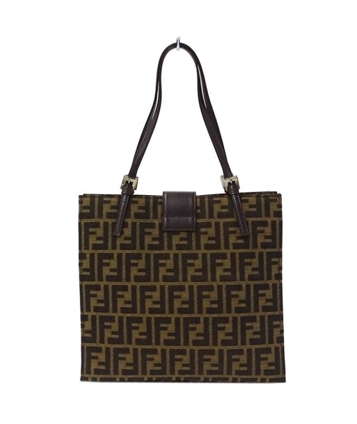 Fendi FENDI Bag Ladies Tote Shoulder Zucca Canvas Jaguar Brown france