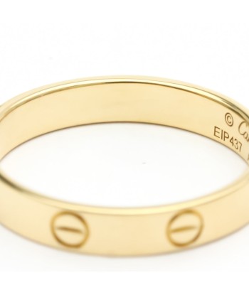 Cartier Love Mini Love Ring Yellow Gold (18K) Fashion No Stone Band Ring Gold la colonne vertébrale