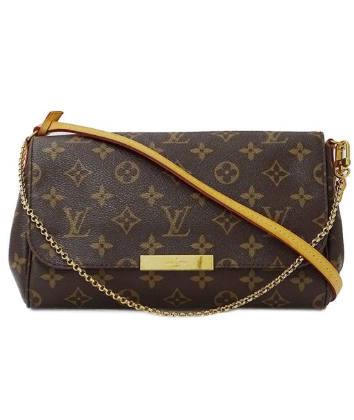 Louis Vuitton LOUIS VUITTON Bag Monogram Ladies Shoulder Clutch 2way Pochette Favorite PM M40717 Chain Brown pas cher 