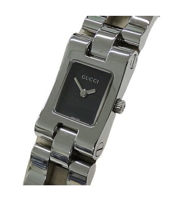 Gucci GUCCI Watch Ladies Quartz Stainless SS 2305L Square Silver Black basket pas cher