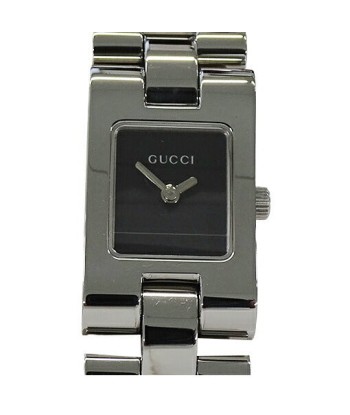 Gucci GUCCI Watch Ladies Quartz Stainless SS 2305L Square Silver Black basket pas cher