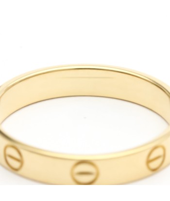 Cartier Love Mini Love Ring Yellow Gold (18K) Fashion No Stone Band Ring Gold la colonne vertébrale