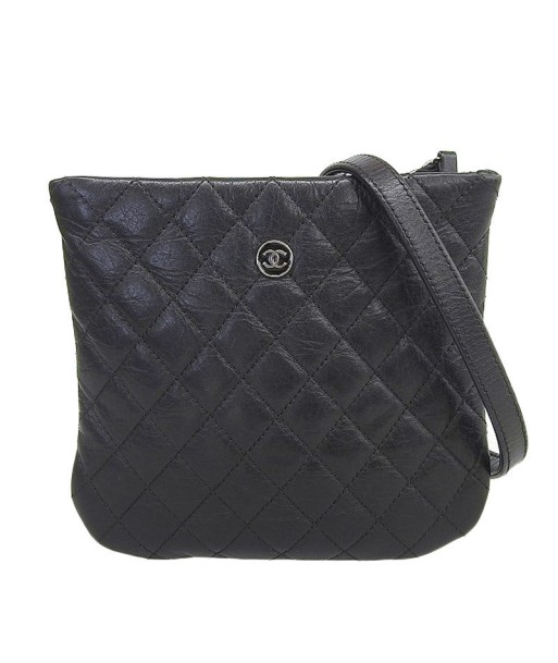 Chanel CHANEL Bag Matrasse Coco Button Ladies Shoulder Leather Black outlet