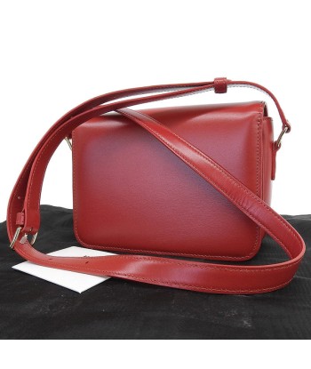 Celine CELINE Bag Ladies Shoulder Triomphe Small Calfskin Red ouvre sa boutique