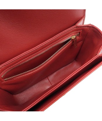 Celine CELINE Bag Ladies Shoulder Triomphe Small Calfskin Red ouvre sa boutique