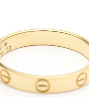 Cartier Love Mini Love Ring Yellow Gold (18K) Fashion No Stone Band Ring Gold la colonne vertébrale