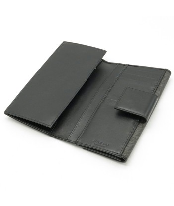 BVLGARI Bvlgari Weekend Bi-Fold W Long Wallet Double Leather PVC Black Gray 32589 de l' environnement