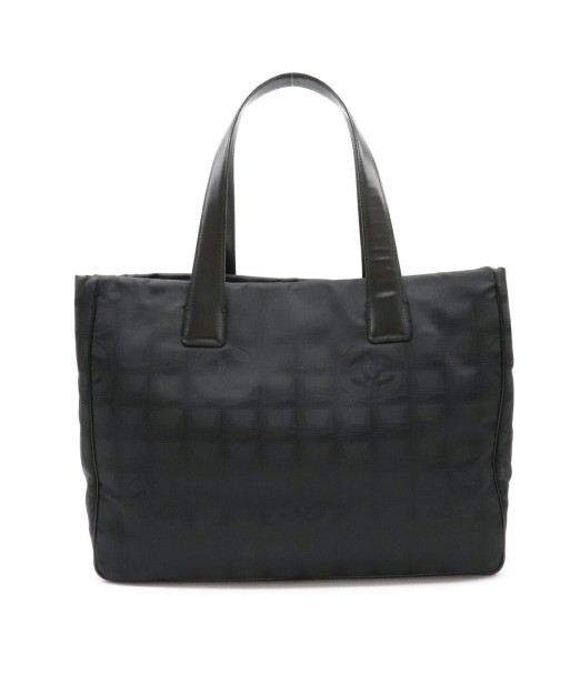 CHANEL Newline Tote MM Bag Shoulder Nylon Jaguar Leather Black A15991 Comparez et commandez 