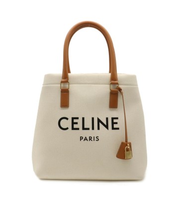 CELINE Celine Horizontal Bag Tote Canvas Leather Natural Tan 19216BNZ.02NT destockage