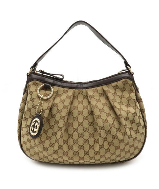 GUCCI Gucci Sookie GG canvas shoulder bag leather khaki beige dark brown 232955 hantent personnes